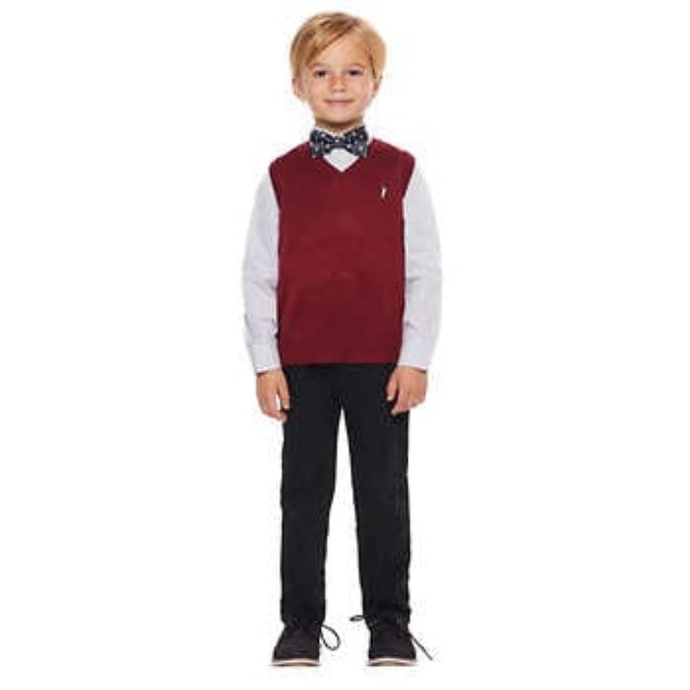 *NEW* Andy & Evan Kids' 4-piece Vest Set, Red